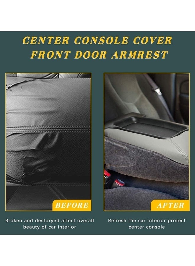 GMC Yukon Center Console Armrest Cover Black 2001-2006 Synthetic Leather Replacement - Image 3