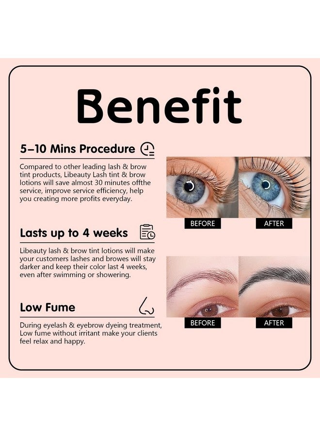 Libeauty Eyelash Black Color Kit Instant Eyebrow Black Hair Colour Kit Voluminous Coloring for Lash and Brow Perfect Partner for Lash Perm/Lift/Lamination Treatment - Image 4