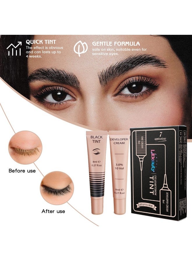 Libeauty Eyelash Black Color Kit Instant Eyebrow Black Hair Colour Kit Voluminous Coloring for Lash and Brow Perfect Partner for Lash Perm/Lift/Lamination Treatment - Image 2