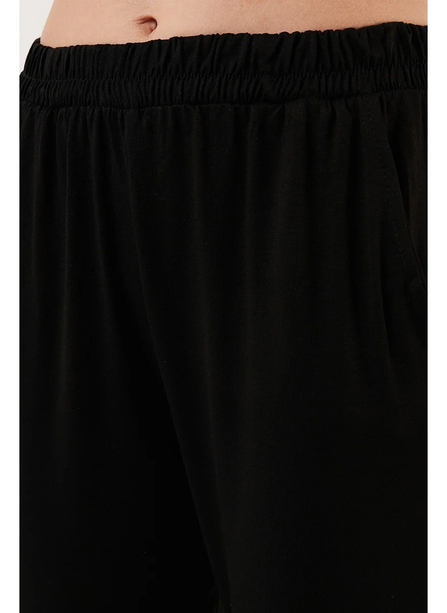 ليلا Relaxed Cut Pocketed Elastic Waist Banded Trousers Women's Trousers 5865026