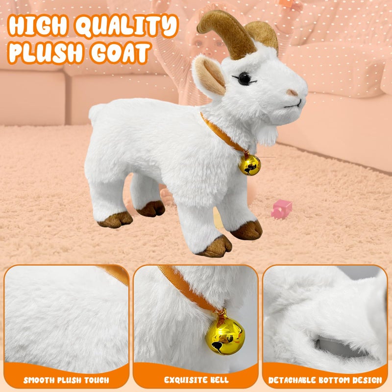 WYZOID Screaming Goat Toy, Screaming Goat Plush Toy, Makes Fun Screaming Goat Sounds, Features Goat Bell, Fun Gifts for Friends and Co-Workers - Image 3