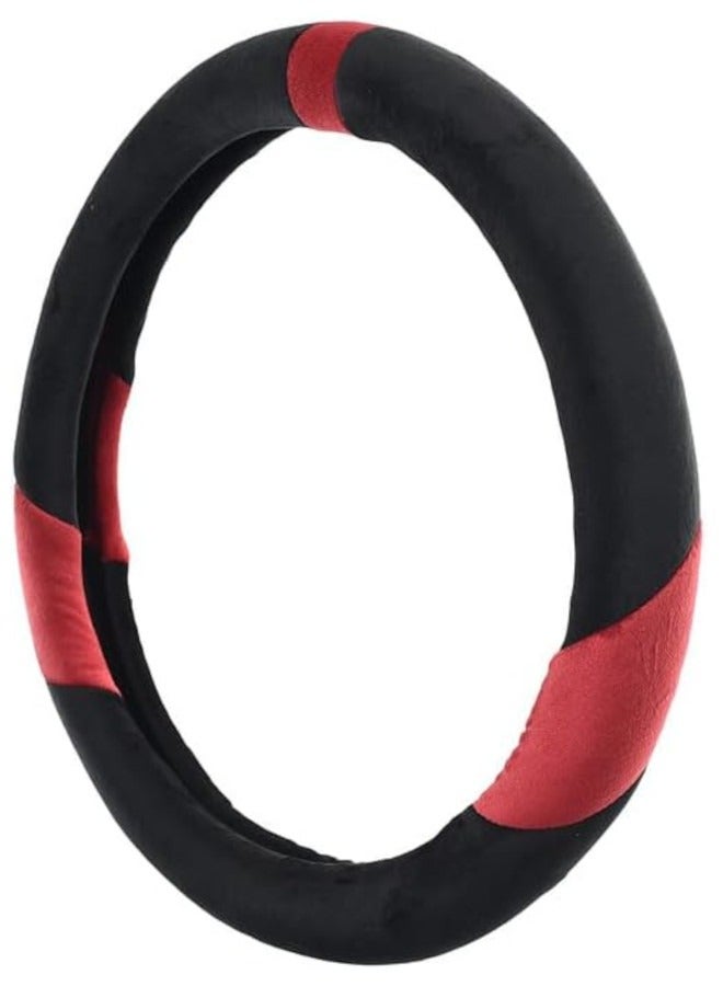 غطاء طارة دركسيون من كابوتان - اسود/احمر غامق - Image 1