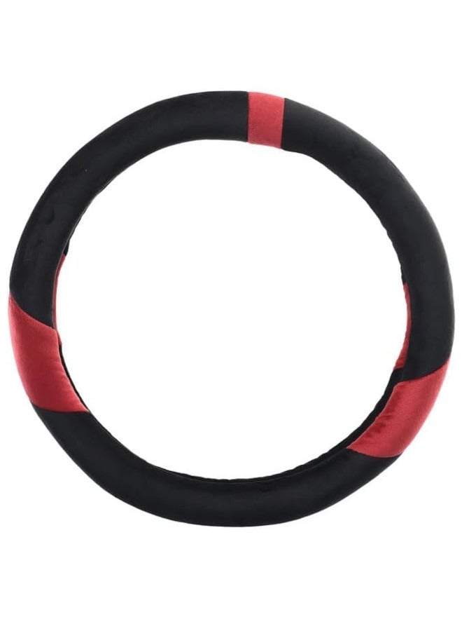 غطاء طارة دركسيون من كابوتان - اسود/احمر غامق - Image 2