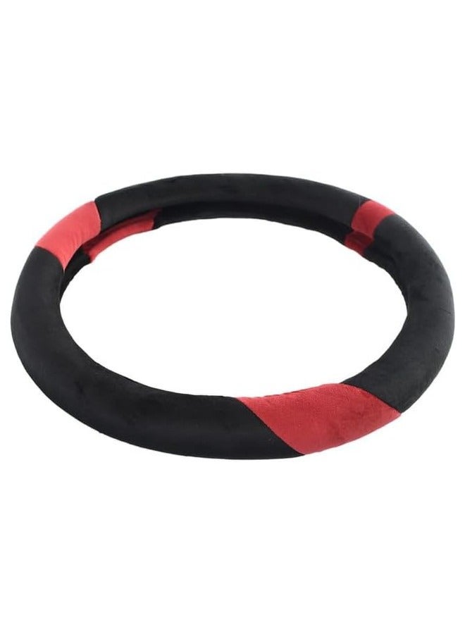 غطاء طارة دركسيون من كابوتان - اسود/احمر غامق - Image 3