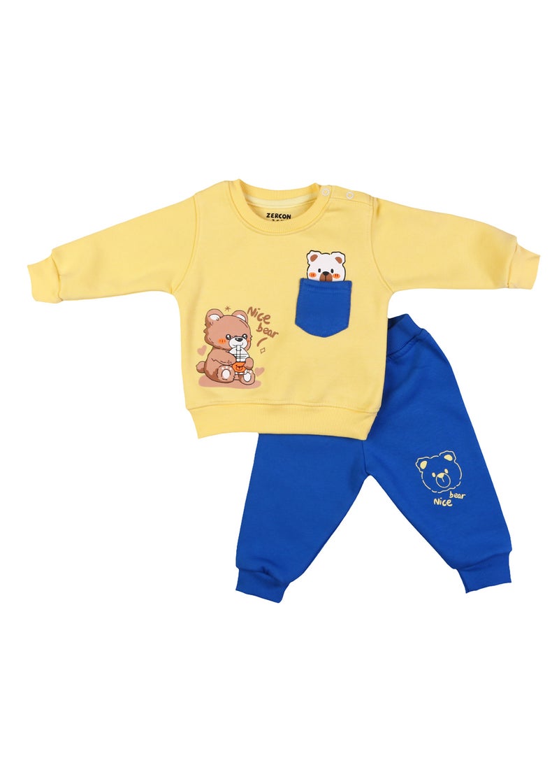 زيركون بيجامة شتوي لحديثي الولادة - 1258 - Image 1