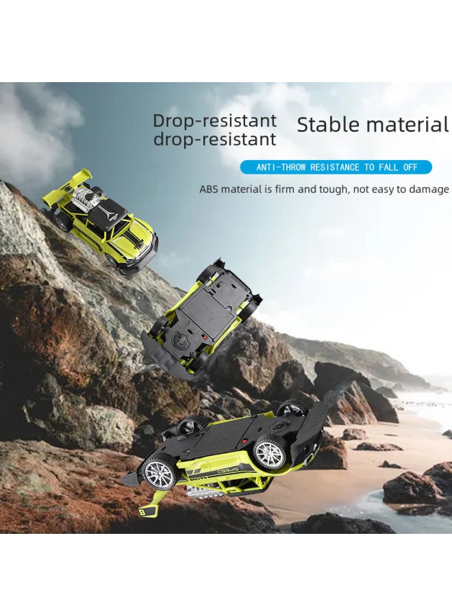 Loquat Hot Sale Remote Control Spray Car With Light Drift Variable Speed Car Charging Racing Children's Toy Car-Color:Green Battery - Image 5