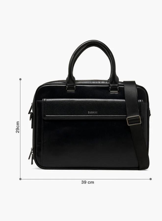 دوتشيني Men 90 Degree Opening Laptop Bag
