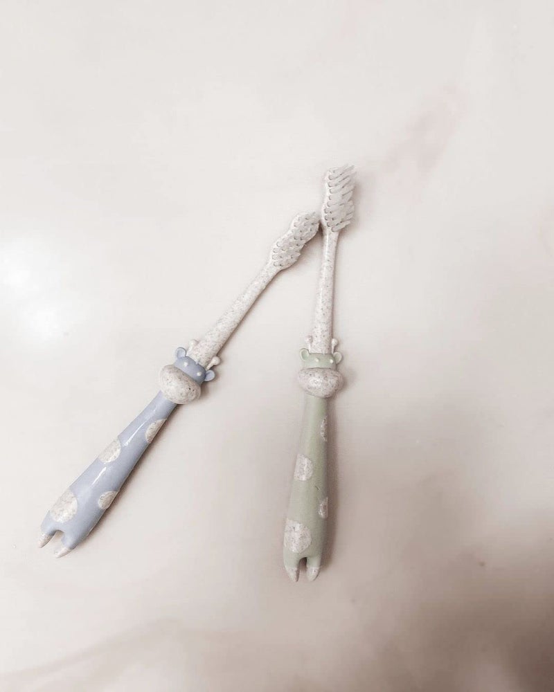 ANPEI ROARex Vegan Eco Friendly All Natural Kids Toothbrush Made from Plants â€“ Sweet Baby Giraffe | 100% Biodegradable and Compostable | 1% for The Planet Product - Image 2