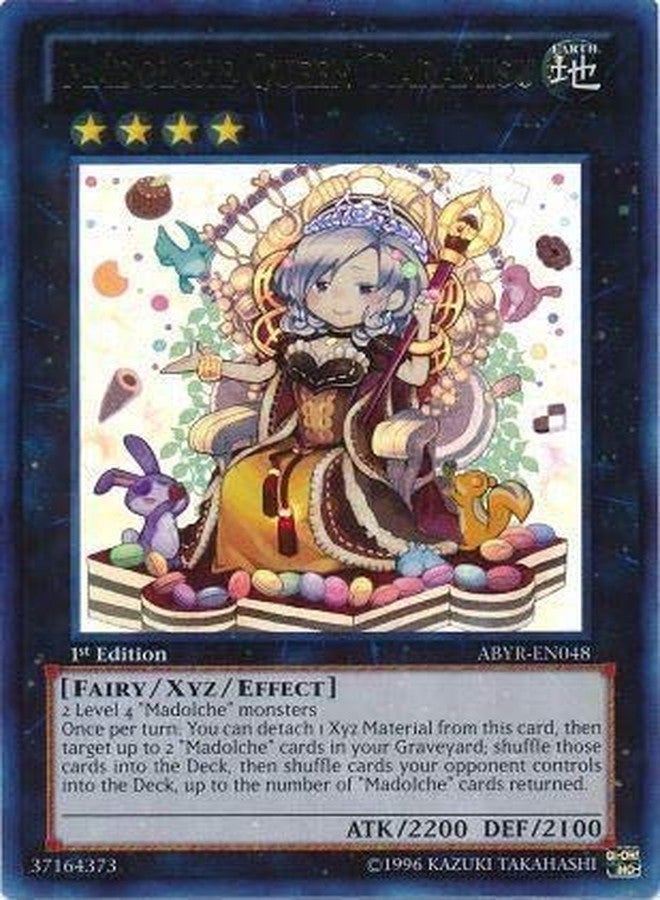 يو-غي-أوه! يو غي أوه! - Madolche Queen Tiaramisu (ABYR-EN048) - Abyss Rising - الإصدار الأول - نادر جدًا - Image 1