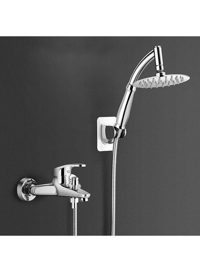 Adjustable Shower Head Extension Arm Kit Chrome 1 Set Angled Bathroom Sprinkle Parts - Image 3