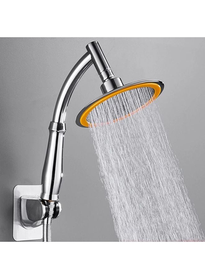 Adjustable Shower Head Extension Arm Kit Chrome 1 Set Angled Bathroom Sprinkle Parts - Image 2