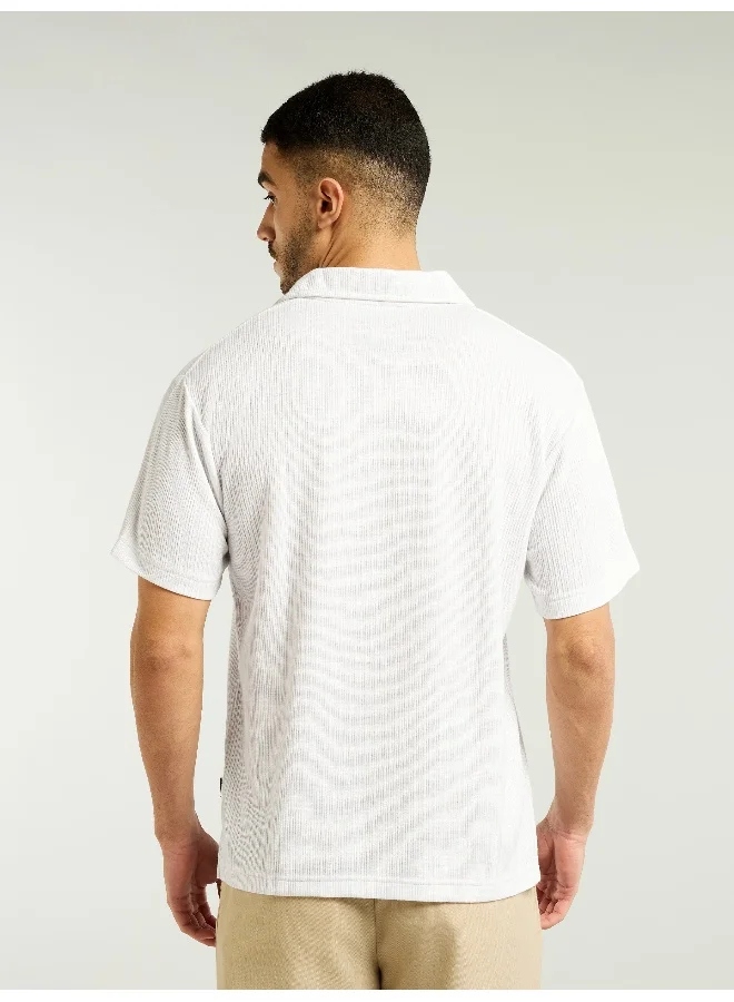 بيونغ تيشيرت بولو بياقة بيضاء