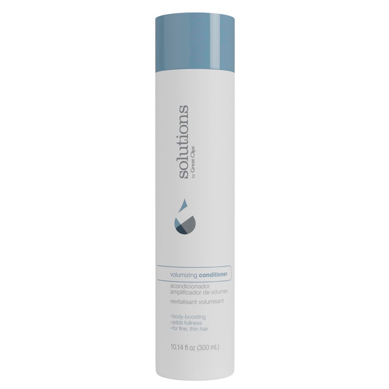 GREAT CLIPS Solutions Volumizing Conditioner, 10oz | Adds Volume, Thickness, & Shine | For Fine, Thin, & Oily Hair - Image 1
