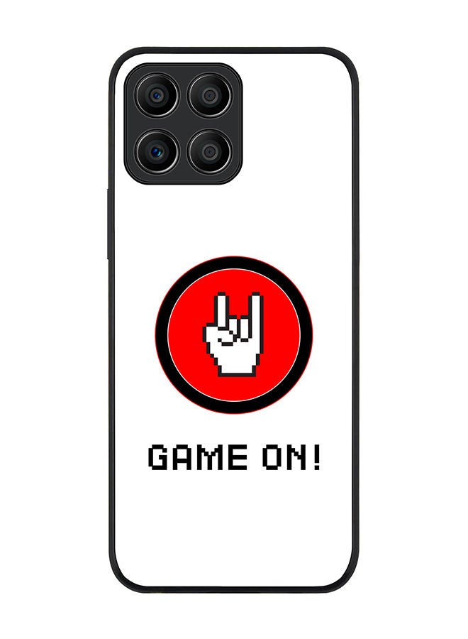 Rugged Black edge case for Honor X8 5G Slim fit Soft Case Flexible Rubber Edges Anti Drop TPU Gel Thin Cover - Game On