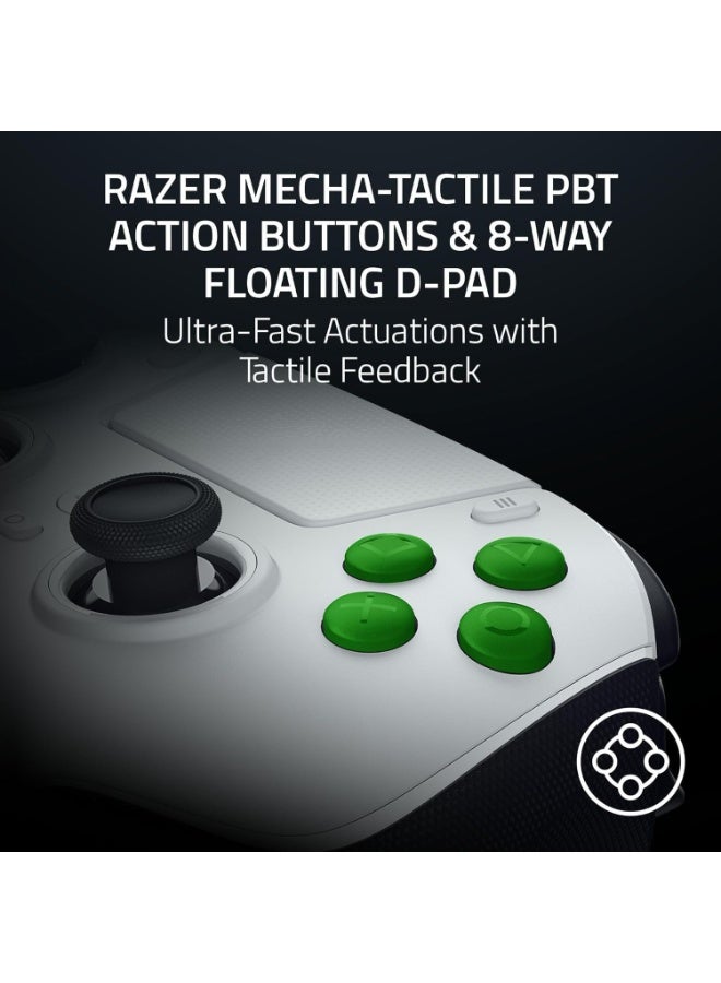 RAZER Raiju V3 Pro Wireless Esports Controller for PlayStation 5 & PC: 4 Removable Mouse Click Back Buttons & 2 Claw Grip Bumpers, Symmetrical TMR Thumbsticks, Razer Pro HyperTriggers - White - Image 5