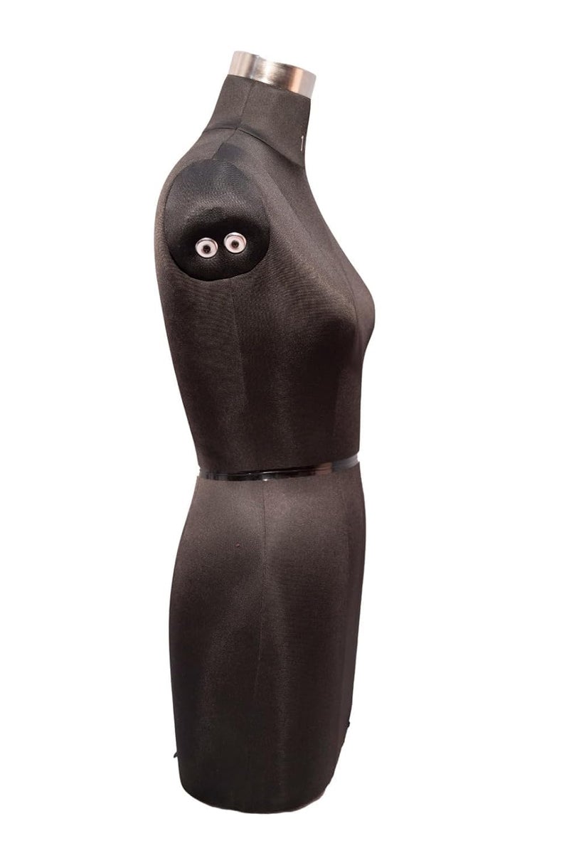 Risello Female Dress Form Wheel Base Mannequin Display Dummy Mannequin Dummy Model Stand Hanger Dress Kurti Display Stand (Black) (Size 36 NO -10) - Image 4