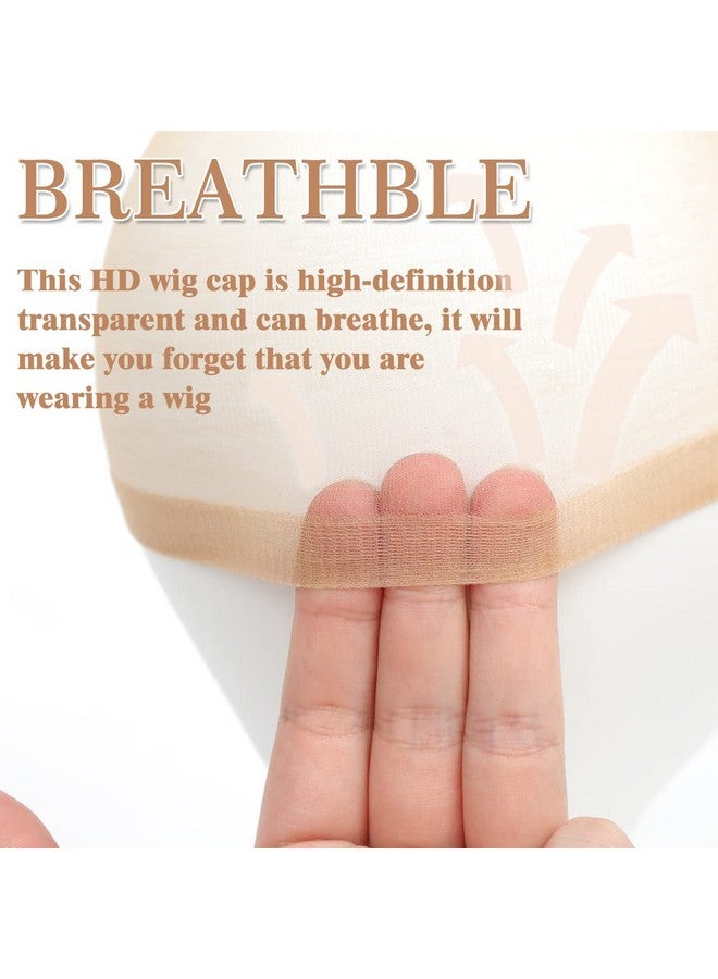 FDBJulyy 10 Pcs Transparent Hd Wig Cap Thin Nylon Cap For Women Suitable For Parties Weddings Graduations Cosplay Halloween - Image 2