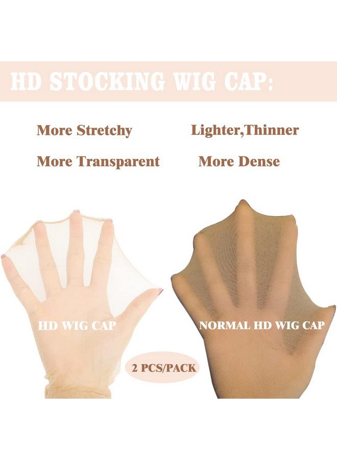 FDBJulyy 10 Pcs Transparent Hd Wig Cap Thin Nylon Cap For Women Suitable For Parties Weddings Graduations Cosplay Halloween - Image 3