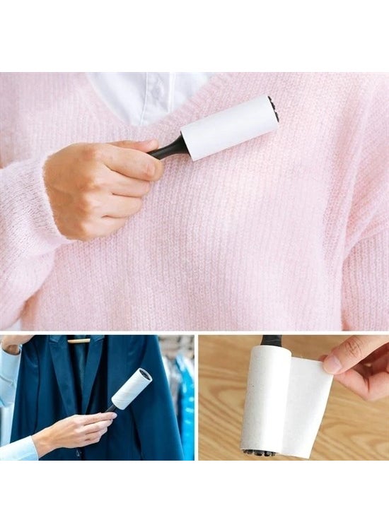 Bizimevde 1 PIECE HANDLE GIFT 24 Pieces 60 Sheets Feather Collection Roller Cat Dog Hair Wool Collecting Tape  - Image 4