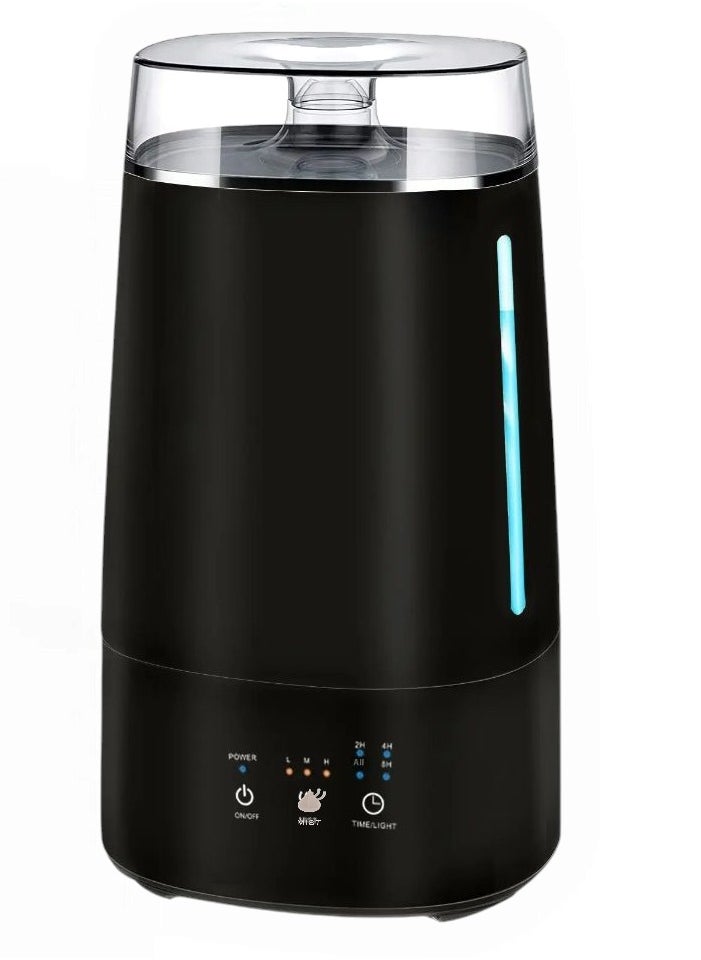 Generic - Ultrasonic Cool Mist Humidifier for Bedroom with Essential Oil Diffuser, Large Capacity 3.2L, 7 Colors, Timer and Touch Control (3.2L Black) - Image 1