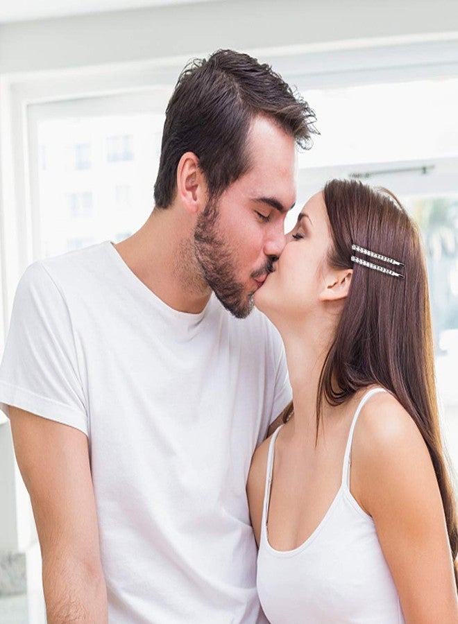 Amariver 24 Pcs Rhinestone Hair Accessories: Sparkly Crystal Bobby Pins, Shiny Hair Clips for Women and Girls (Silver) - Image 2