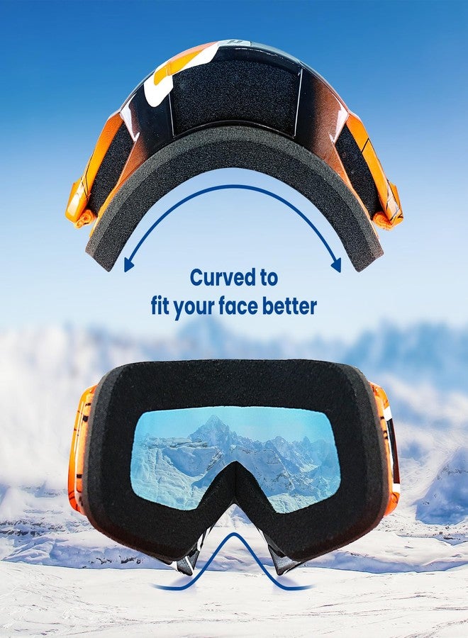 NENKI Dirt Bike Goggles - Adult Motocross MX MTB Goggles with Anti Fog, UV Protection, Orange Lens for Men & Women - Image 4