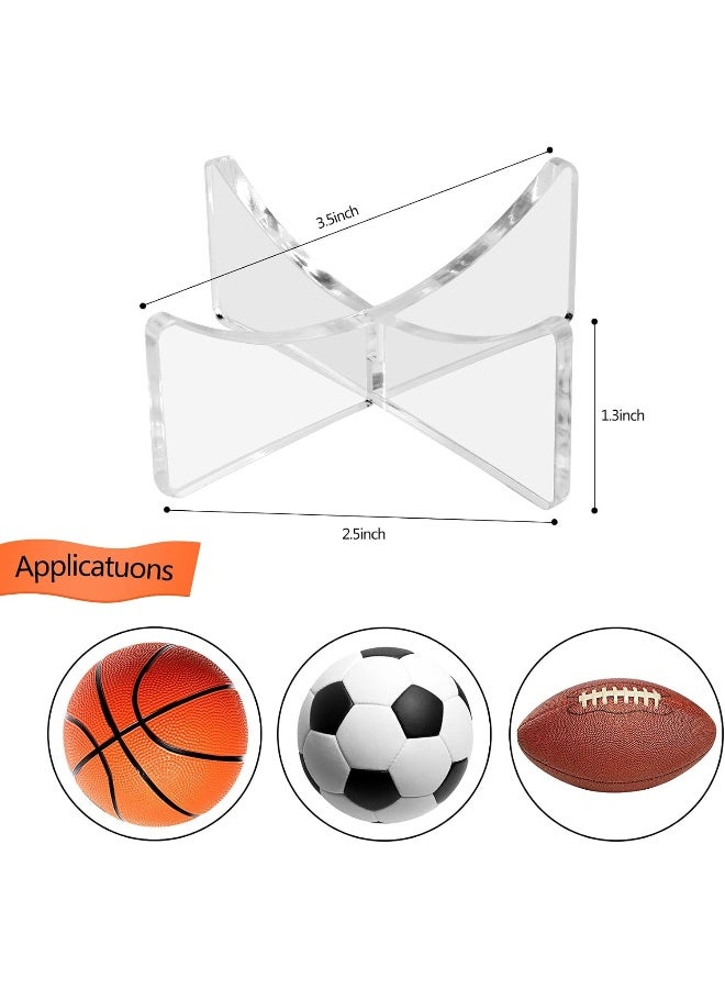 TPGP Acrylic Basketball Stand, Simple And Stylish Football Display Stand Storage Holder For Volleyball Rugby Soccer Case Rack - Image 2