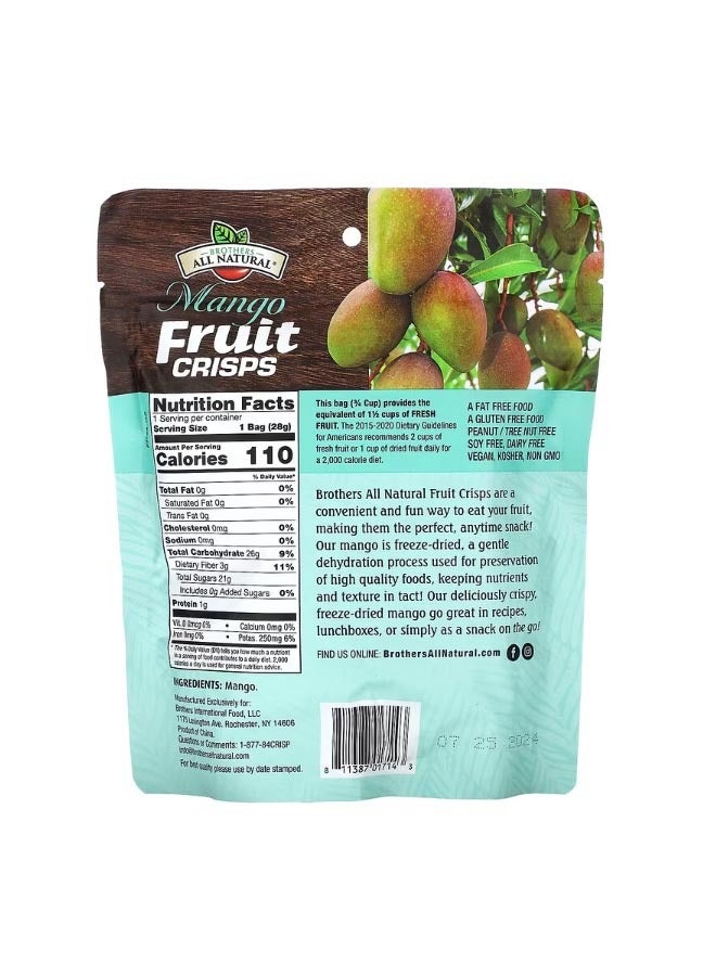 Brothers-ALL-Natural شرائح الفاكهة المجففة والمجمدة ورقائق الفاكهة والمانجو 1 أونصة 28 جم - Image 2