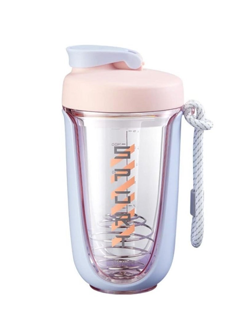 Captaintech Shaker Bottle Perfect for Protein Shakes and Pre-Workout Shaking Cup Protein Powder Milkshake Cup Sports Fitness Water Cup Mixes Protein Shaker Bottle (Purple) - Image 1