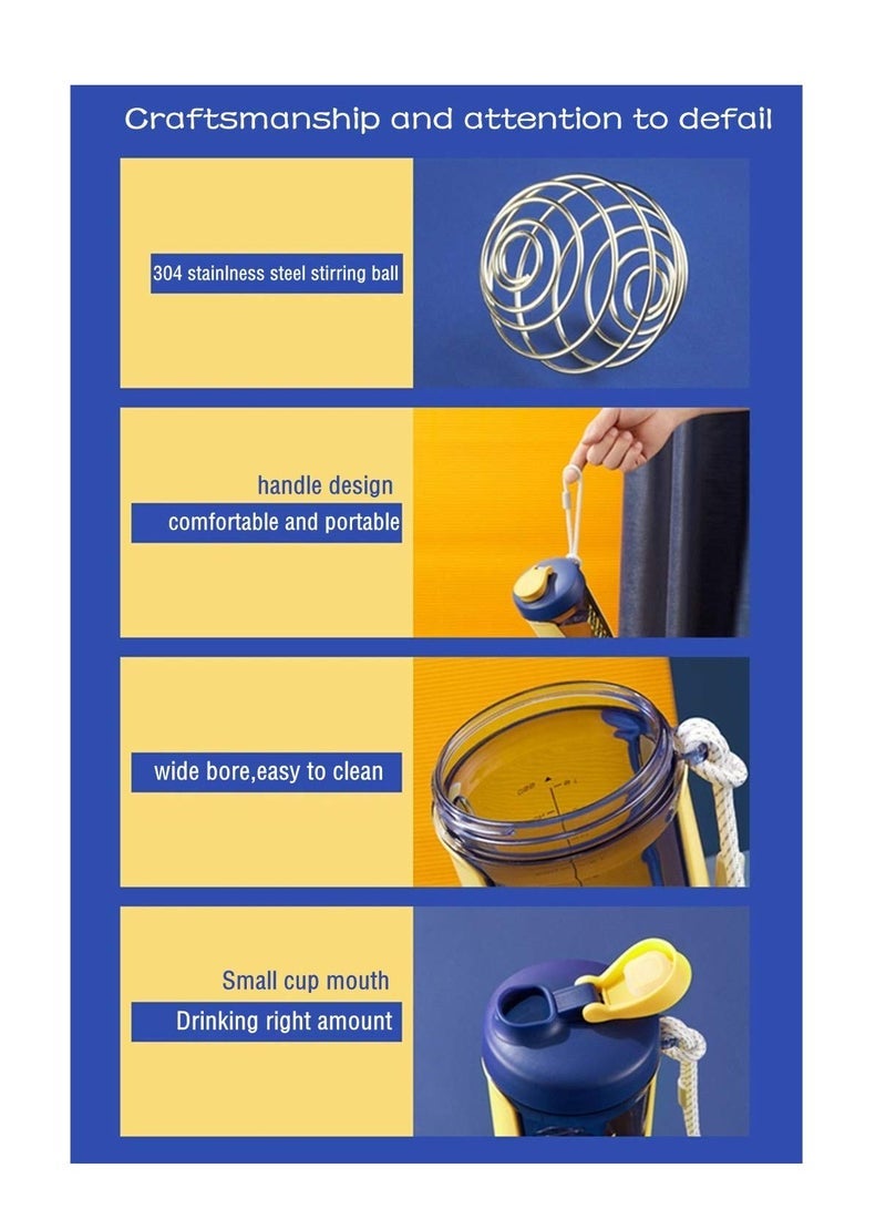 Captaintech Shaker Bottle Perfect for Protein Shakes and Pre-Workout Shaking Cup Protein Powder Milkshake Cup Sports Fitness Water Cup Mixes Protein Shaker Bottle (Purple) - Image 3