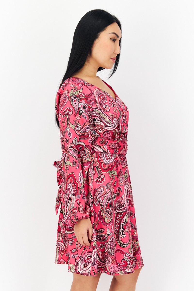 INC Women Paisley Mini Dress, Multicolor - Image 4