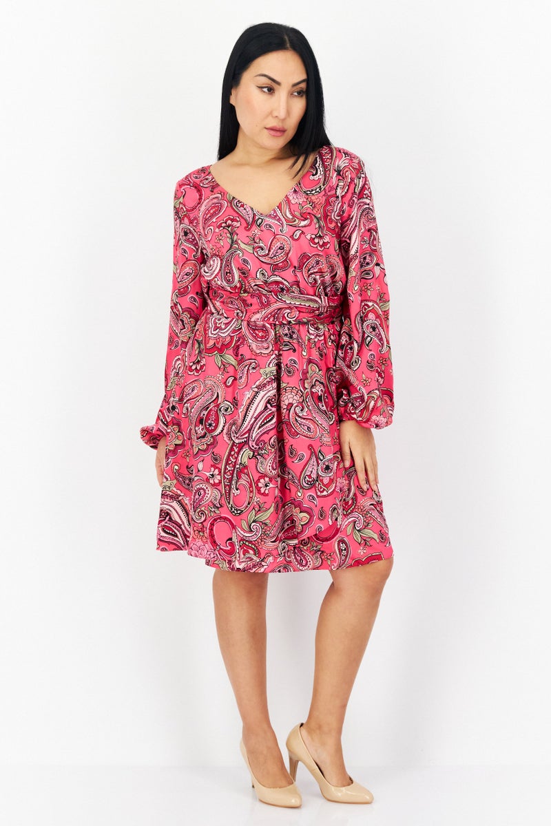 INC Women Paisley Mini Dress, Multicolor - Image 3