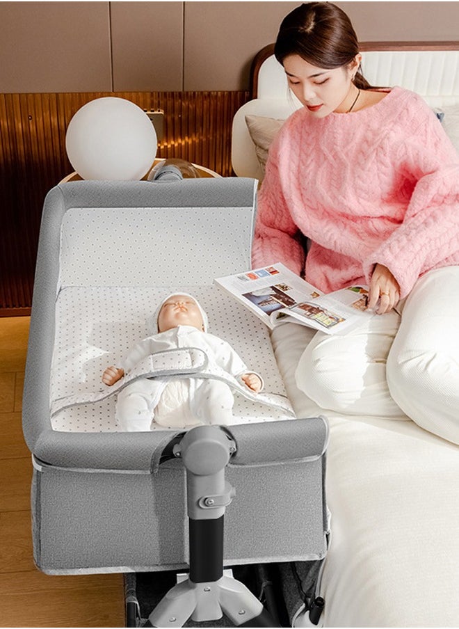 Bedside cribs are portable and foldable and have a bassinet with a changing table that provides parents with the right place to change their baby's diaper, massage and change clothes