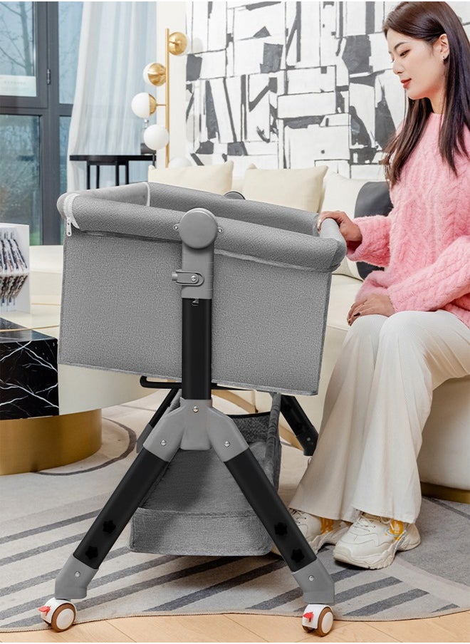 Bedside cribs are portable and foldable and have a bassinet with a changing table that provides parents with the right place to change their baby's diaper, massage and change clothes