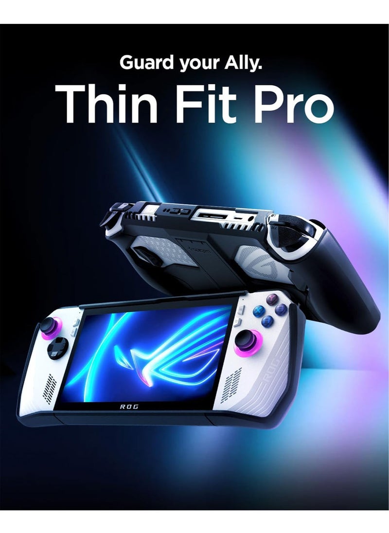 Spigen Thin Fit Pro Protective ASUS Rog Ally Case Cover with Kickstand for ROG Ally RC71L (2023) with Shock-Absorption Anti-Scratch Protector Rog Ally Accessories - Black  - Image 3