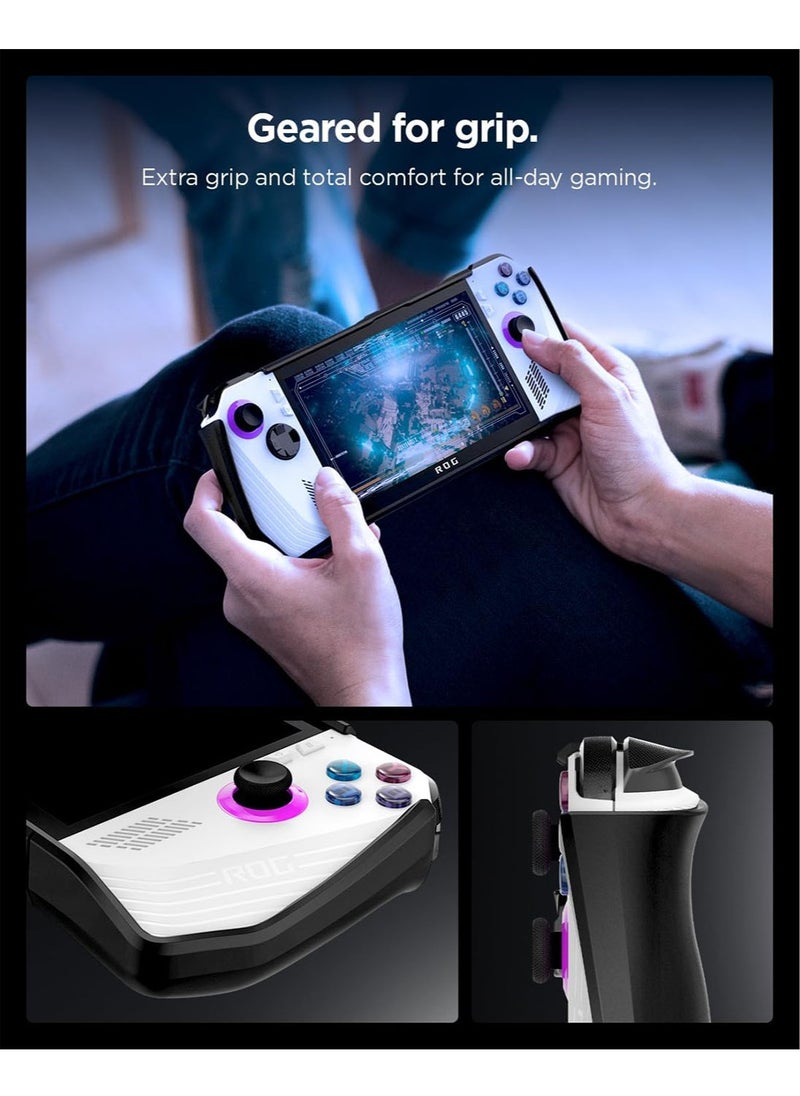 Spigen Thin Fit Pro Protective ASUS Rog Ally Case Cover with Kickstand for ROG Ally RC71L (2023) with Shock-Absorption Anti-Scratch Protector Rog Ally Accessories - Black  - Image 5