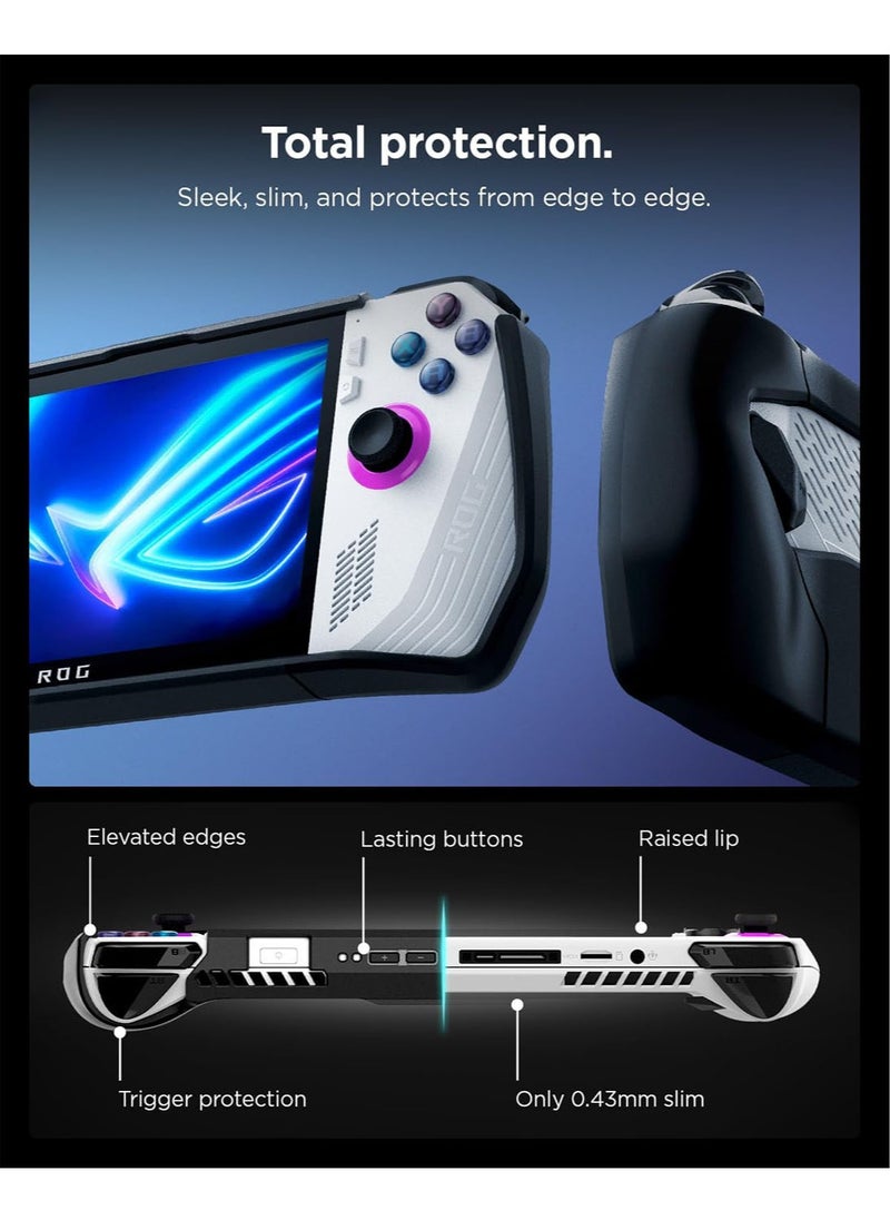 Thin Fit Pro Protective ASUS Rog Ally Case Cover with Kickstand for ROG Ally RC71L (2023) with Shock-Absorption Anti-Scratch Protector Rog Ally Accessories - Black