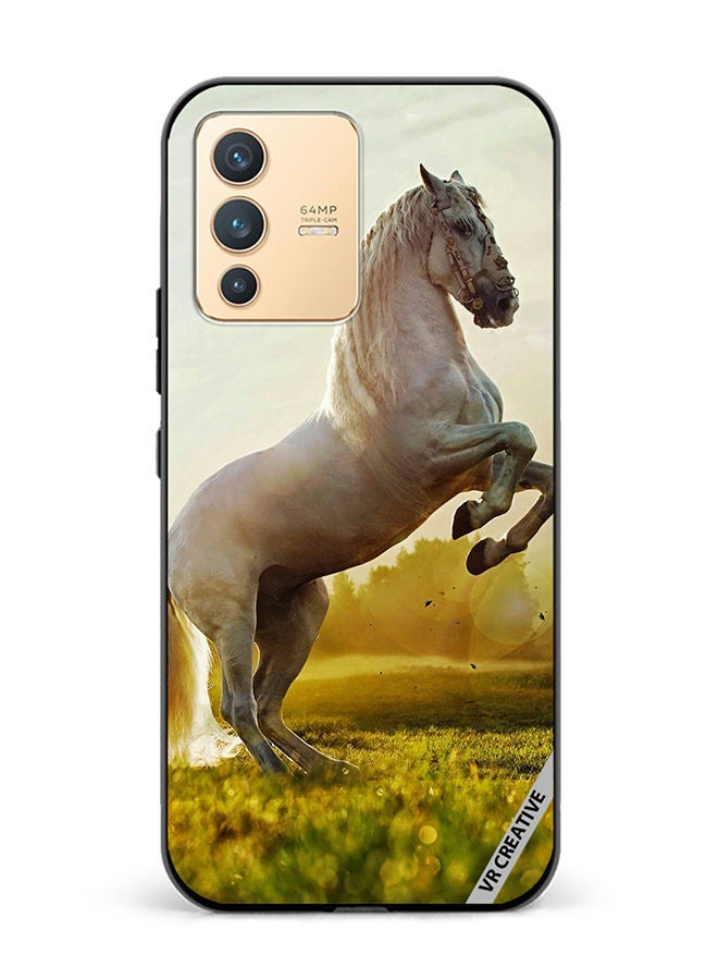 VR CREATIVE Protective Case Cover For Vivo V23 5G Horse Stance Design Multicolour - Image 1