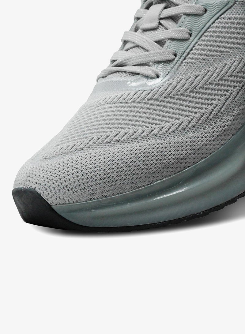 Asian Light Grey and Firozi Running Shoes for Men and Boys - Image 3