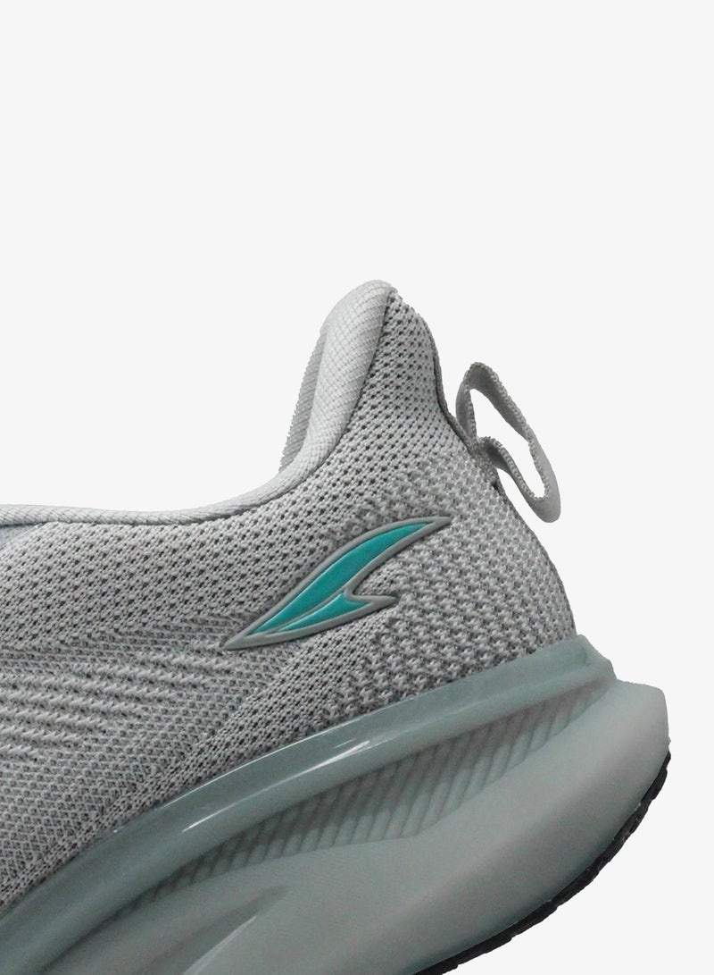 Asian Light Grey and Firozi Running Shoes for Men and Boys - Image 4