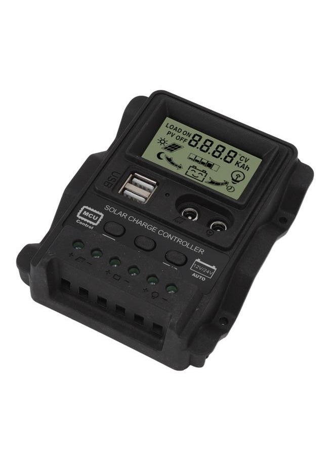 Thoraya K1688 Solar Charge Controller PWM Dual DC with Black Shell Solar Panel Regulator for Home 10A  - Image 4