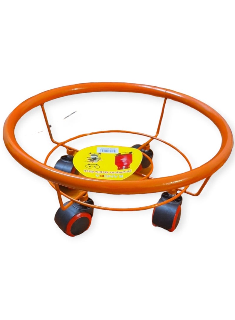 Gerenic Wheeled Gas Cylinder Holder Orange 35cm - Image 1