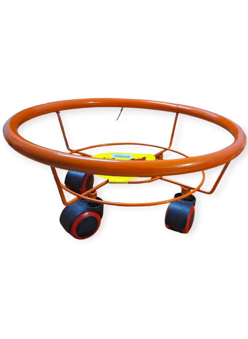 Gerenic Wheeled Gas Cylinder Holder Orange 35cm - Image 4