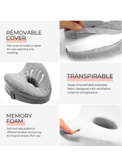 Daytoyz Memory Foam Pillow for Legs and Knees. Leg Positioning Pillow for Sidesleepers. Ergonomic Cushion for Relieve Back, Hip, Sciatica, and Joint Pain.  - Image 5