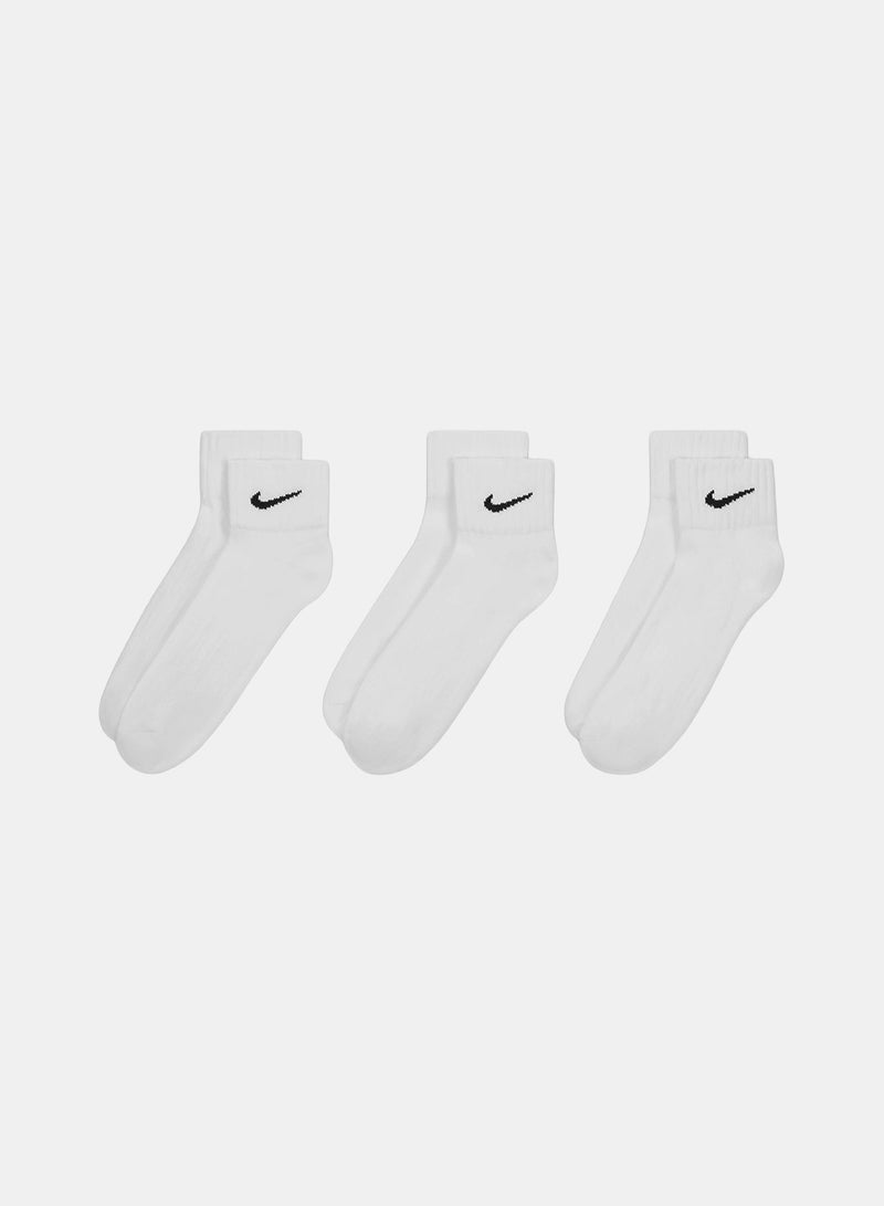Nike Unisex Nike Cushioned Quarter Socks – 3-Pack Value - Image 4