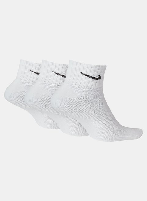 Unisex Nike Cushioned Quarter Socks – 3-Pack Value