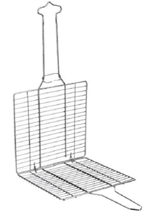 Generic Grill Mesh 36x45cm with 30cm Handle – Heavy-Duty BBQ Net for Outdoor Grilling & Roasting  - Image 4