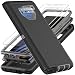 YKHJKLEC for Samsung Galaxy Note 9 Case with 2Pcs Self Healing Flexible TPU Screen Protector Camera Lens Protector Military Grade 3 in 1 Heavy Duty Case for Galaxy Note 9 64 inch BlackGrey - Image 2