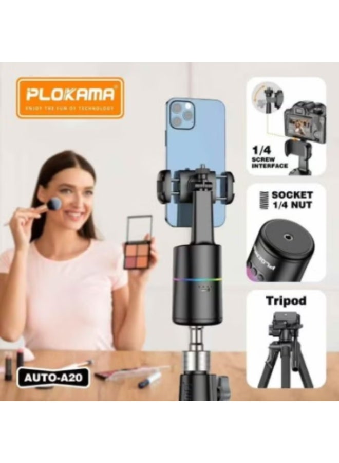 PLOKAMA SELFIE STICK AUTO-A20 360 SMART SHOOTING GIMBAL - Image 4