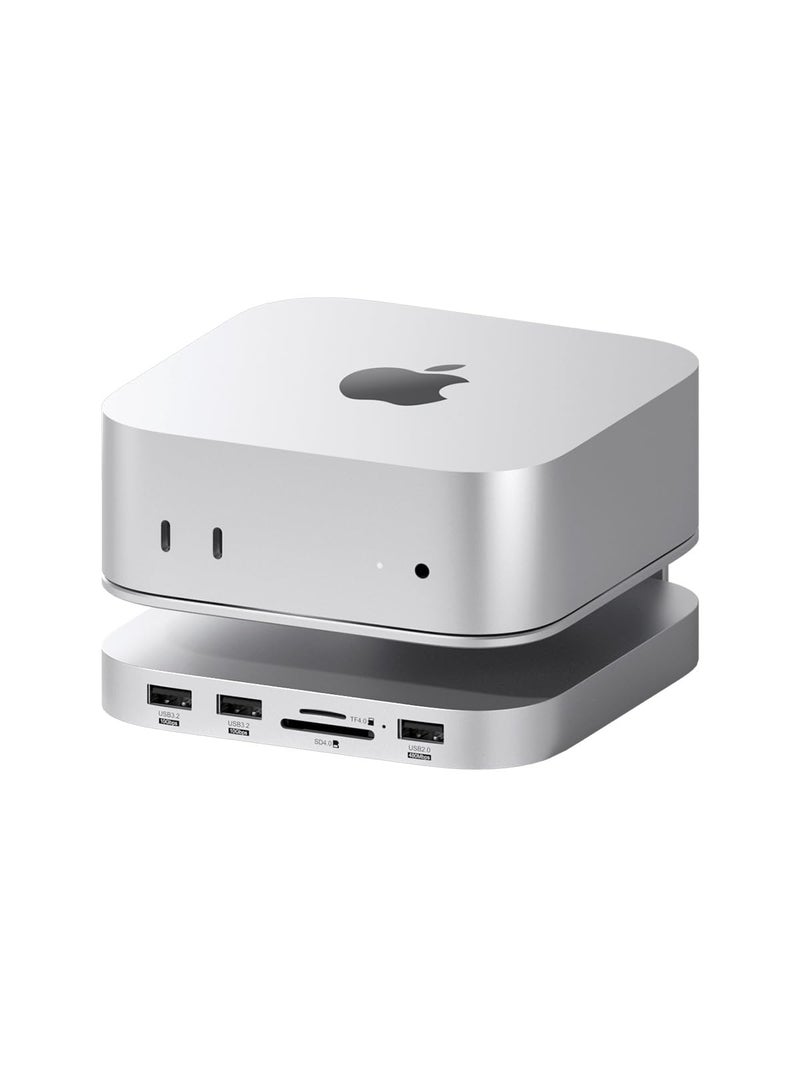 Hagibis Mac mini M4 Hub & Stand with SSD Enclosure, 3 in 1 USB Type-C Docking Station with M.2 NVMe SSD Case, 4K@60Hz HDMI, 10Gbps USB3.2 Gen2, SD4.0, TF4.0, 5V/2A Power Supply for M4 Pro (MC60H) - Image 1